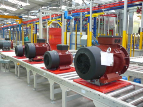 ASSEMBLY LINE OF ELECTRICAL MOTORS