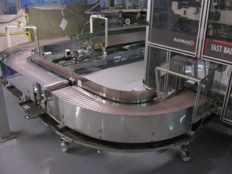 PLATE CONVEYORS OF PACKAGED PRODUCTS