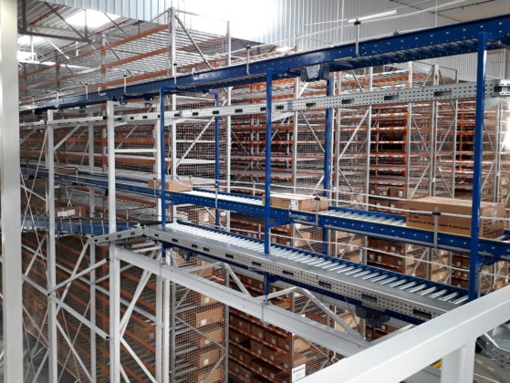 Comprehensive conveyor system for a new distribution warehouse