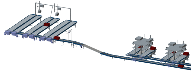 Conveyor System For Packaging and Dispatch Books In Albatros Media