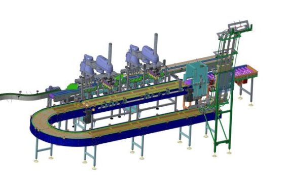 Robotic line for packaging of dairy products Mlékárna Stříbro