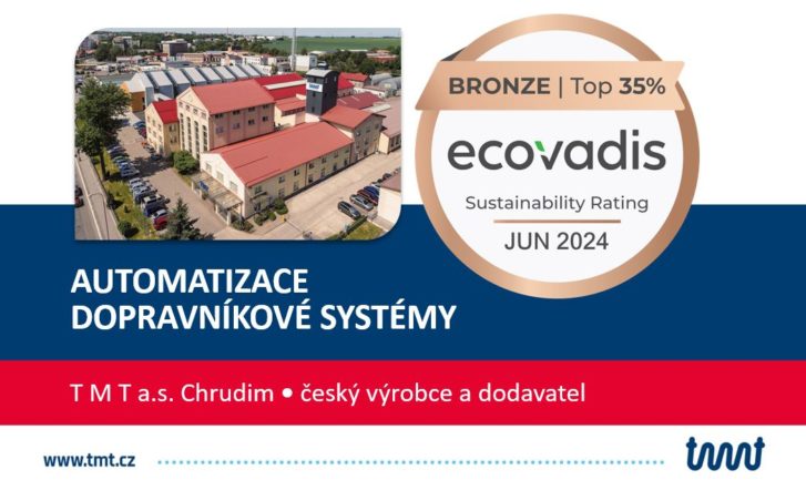 ECOVADIS - TMT – obhájili jsme bronzovou medaili