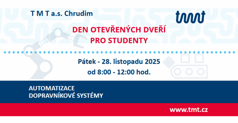 Den otevřených dveří v TMT pro studenty